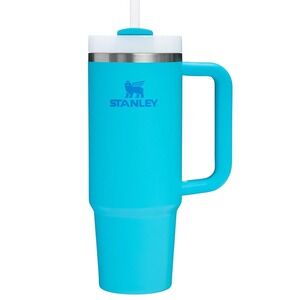 Stanley Quencher H2O Tumbler 30 oz Aqua Blue Flowstate Straw Lid Car Cup Holder